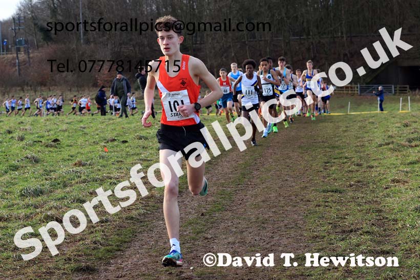 Boys Under-15s 2024 Northern Cross Country Champs., Sedgefield. Photo: David T. Hewitson/Sports for All Pics